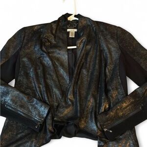 Cache Shimmering Black Women's Blazer